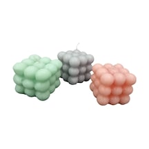 3lü Renkli Bubble Mum,zambak Kokulu Mum,düğün,nişan,söz Için Hediyelik