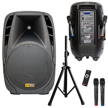 Hs1250 Şarjlı Ekolayzerli Taşınabilir Seyyar Ses Sistem 15" 1250w