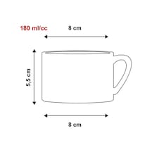 Duble Türk Kahvesi Fincanı & Espresso Umrumda Değil ''garfield'' 180 Ml Beyaz