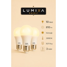10 Watt 810 Lm Günışığı Renk Ampul 3 Adet