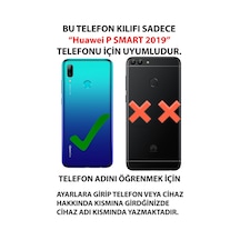 Huawei P Smart 2019 Uyumlu Sevimli Kawaii Tavşan Ve Havuç Desenli Krem Baskılı Silikon Kılıf