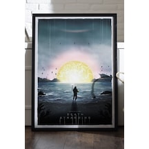 Death Stranding Siyah Ahşap Çerçeveli Poster, Dekoratif Oyun Duvar Tablosu