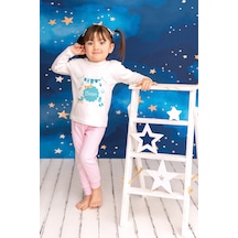 Pia Baby İsimli Erkek Çocuk Pijama Takımı %100 Pamuk Penye İsme Özel Baskılı Kişiselleştirilebilir Pijama Seti 20308p14pi Krem