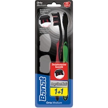 Banat Deep Clean Black Kapaklı Diş Fırçası Medium 2'li x 2 Paket