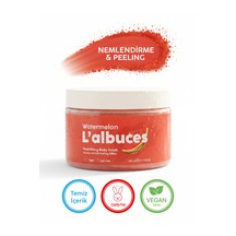 Watermelon Body Scrub 400gr Vegan, Temiz İçerikli, Karpuz Kokulu Pürüzsüz Cilt Bakımı
