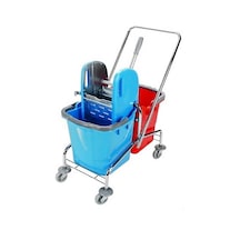 Omnisoft UCTM CK752 Krom Taşıyıcı Krom Pres Çift Kovalı Temizlik