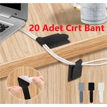 20 Adet Kendinden Yapışkanlı Cırt Cırtlı Bant Çok Renkli