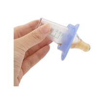 Jeemson 10 ML Ölçülü Silikon Emzikli Bebek Besleyici Temizlenebilir Durgun Konumda Durur