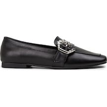 Deery Siyah Kadın Tokalı Loafer Ayakkabı - K1211zsyhc01 Siyah