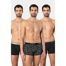 Cacharel Erkek Desenli Likralı Boxer 3'lü Paket 1339/siyah 3 Siyah Cacharel Erkek Desenli Likralı Boxer 3'lü Paket 1339/siyah 3 Siyah