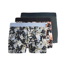 Jack & Jones Jacjonah Flower Trunks 3 Kahverengi Erkek Boxer 000000000101992234 Kahverengi
