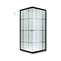 Durul Duşakabin Kare Siyah Profil Kumlama Karomat Desen Siyah