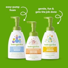 Babyganics Bebek Şampuanı+ Vücut Yıkama Pompası Şişesi, Papatya Mine Çiçeği, 16oz