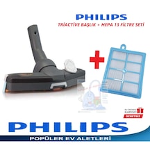 Philips Uyumlu Fc8720 Triactive Marathon Emici Başlık + Hepa13 Filtre
