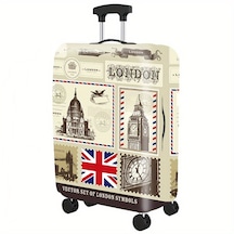 Kalın Elastik Seyahat Tarzı: Bu Hafif, Toz Geçirmez Londra Sembolü Damga Kapağı Seyahat Aksesuarlarıyla Bagajı