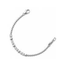 Balenbi Jewelry Gümüş Renk Yıldız Figürlü Zirkon Taşlı Top Zincir Paslanmaz Çelik Kadın Bileklik 1197