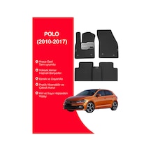 Polo 2010-2017 Uyumlu Hücreli Yüzey Eva Paspas Seti Paspas Takımı Siyah Yüzey Siyah