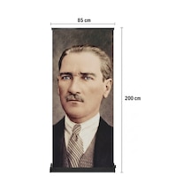 Atatürk Poster Baskılı Pro Roll Up Banner 85x200cm No:2 Diğer