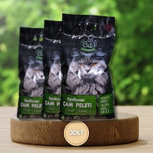 Happy Cat Litter Topaklaşan Çam Peleti Kedi Kumu 3 x 10 L