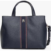 Tommy Hilfiger Monogramlı Kadın Lacivert Omuz Çantası Lacivert