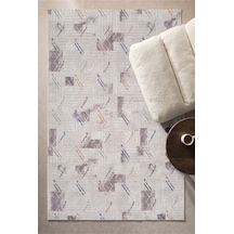 Villadia Home Textile Modern Desen Emboss Baskılı Dekoratif Kaymaz Taban Yıkanabilir Halı Yolluk Elit Şık Salon Oturma Odası Mutfak Koridor Antre Yatak Odası Halısı Yolluk Vdht4050multi Vdh4050multi