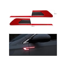 Sarı Araba Uyarı Çıkartmaları Araba Yansıtıcı Güvenlik Uyarı Şerit Bant Araba Tampon Yansıtıcı Şeritler Güvenli Reflektör Çıkartmalar Çıkartmaları