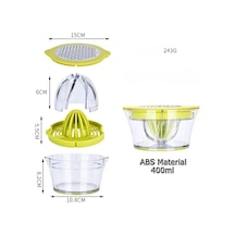 Taşınabilir Limon Portakal Manuel Meyve Sıkacağı Mutfak Ekru