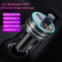 Araç Şarj Cihazı Mp3 Çalar Bluetooth Alıcısı Çift Usb Şarj Bağlantı Noktası Çok İşlevli