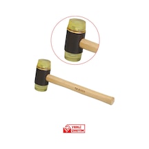 Ahşap Saplı Plastik Tokmak Çekiç 30 Mm Evt830 Darbe Emici Dayanıklı Usta El Aleti Yerli Üretim