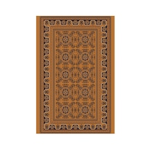 Kartela Halı Afgan Halı Jüt Taban Dokuma Halı Bakır - 180 X 270 Cm