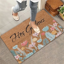 Valerine Life Renkli Gelincik Çiçekleri Hoş Geldiniz Kapı Önü Paspası 45x70cm