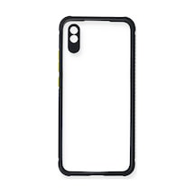 Gees Global Redmi 9a Kılıf Miami Şeffaf Silikon - Lacivert Gbzs