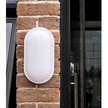 Horoz Aydos 15w Oval Beyaz Led Nem Su Geçirmez Banyo Bahçe Modern Tavan Lambası Beyaz Işık Beyaz