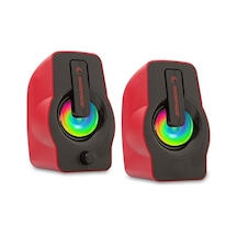 Rampage  Rms-G7 Falsetto 1+1 Usb Kırmızı 6W Hoparlör Rgb Ledli