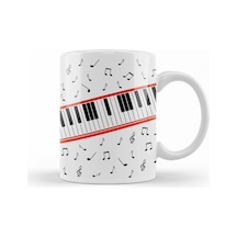 Piano Piyano Müzik Notaları Kupa Bardak Porselen No24467 Karışık