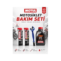 Motul Motosiklet Bakım Seti 7100 10w-40 4t 1l + C1 C4 400 Ml Ve Zincir Fırçası