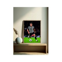 Poster Siyah Beyaz Leandro Trossard Ahşap Çerçeveli Tek Parça Futbol Tablo Çok Renkli - 911977343 Çok Renkli