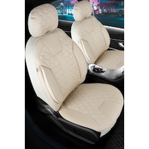 Chrysler Lhs Deri Detaylı Oto Koltuk Kılıfı Ön Arka Set Cyrus Bej