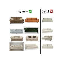 3+2+1+1dokuma Jakar Koltuk Örtüsü. Lastikli, Esnek, Yıkanabilir Koltuk, Kanepe, Çekyat Örtüsü/kılıfı Antrasit - 585170425 Antrasit