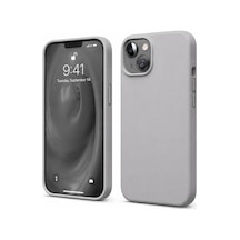 Apple iPhone Uyumlu 14 Kılıf First Silikon - Gri Bz8683140905972