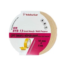 Yıldızlar Byb-13 Çift Tarafli Köpük Bant 18 Mm 5 Mt