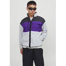 Jack & Jones Yüksek Yaka Polar Sweatshirt - Landscape 12247261 High-rise Siyah