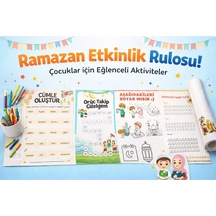 Ramazan Etkinlik & Aktivite Rulosu Çocuklar Için Eğitici Oyun Rulosu
