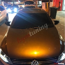 Volkswagen Jetta Mk6 2014+ Yarasa Ayna Kapağı. Parlak Siyah
