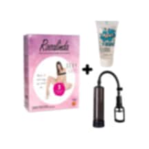 Truva Shop Rosalinda 3 Işlevli Kaliteli Şişme Bebek +Penis Vakum Pompası+Jel
