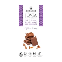 4 Adet Jovia Organik Sea Salt Caramel Milk Çikolata 85 G