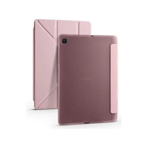 Samsung Galaxy Uyumlu Tab S6 Lite Sm-p610 10.4" Kılıf Kalem Bölmeli Standlı Katlanabilir Kalemlikli Silikon Kılıf