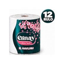 Elinay Ultra Soft Xl Dev Rulo Mutfak Kağıt Havlusu 12 Rulo 2 Paket 6 Rulo