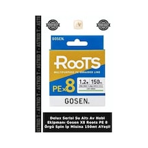 Delux Serisi Su Altı Av Hobi Ekipmanı Gosen X8 Roots Pe 8 Örgü Spin İp Misina 150mt Ayeşil 1.0 PE