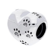 Nur Silver Patili Kalp Gümüş Charm Nur-bl00225
